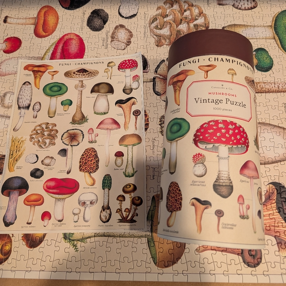 Mushroom Vintage Puzzle